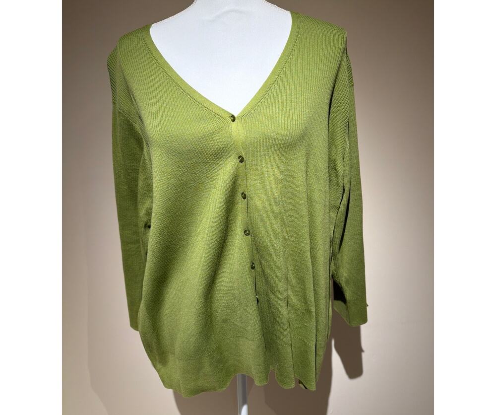 Talbots NWT Green Cardigan Size 3X